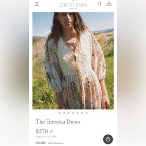 Christy Dawn The Teresita Dress Daisy Patchwork M